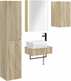 vidaXL Σετ Επίπλων Μπάνιου 5 pcs Sonoma Δρυς