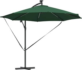 vidaXL Ομπρέλα ηλίου 294 x 294 x 248 cm Πολυεστέρας και Αλουμίνιο