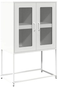 vidaXL Highboard Λευκό 68x39x107 cm Ατσάλι