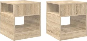 vidaXL End Table 2 pcs Δρύς Sonoma 40,5 x 40 x 45 εκ