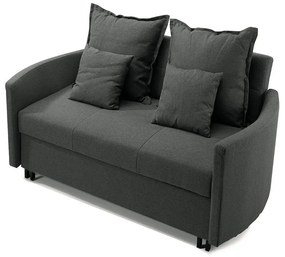 Καναπές-Κρεβάτι Διθέσιος Nordic NORDIC/GR.SCURO 165x92x82cm Dark Grey Ikone Casa