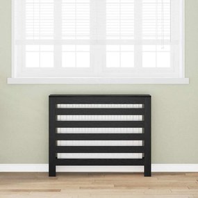 vidaXL Καπάκι Καλοριφέρ Μαύρη Δρυς 104 x 20 x 82 cm Επεξεργασμένο Ξύλο