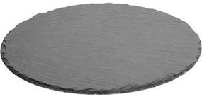 Πλατώ Σερβιρίσματος Σχιστόλιθος 07.160737 Φ33cm Black Rock