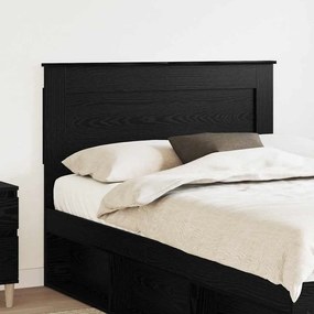 vidaXL Κεφαλάρι με κεφαλάρι Μαύρη Οξυά 120 cm Επεξεργασμένο ξύλο