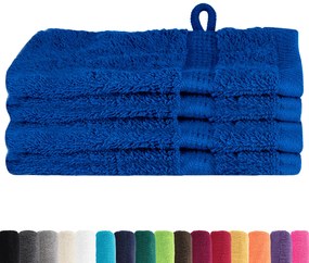 vidaXL Πετσέτες 4 pcs Μπλε 15 x 21 cm Βαμβάκι