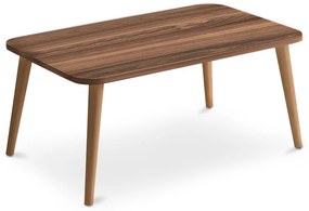 Τραπεζάκι σαλονιού Soul Megapap χρώμα καρυδί 90x55x41εκ.