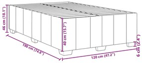 ΠΛΑΙΣΙΟ ΚΡΕΒΑΤΙΟΥ TAUPE 120X190 ΕΚ. ΥΦΑΣΜΑΤΙΝΟ 3284822