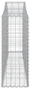 vidaXL Συρματοκιβώτια Τοξωτά 11 τεμ. 200x30x80/100 εκ. Γαλβαν. Ατσάλι