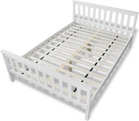 vidaXL Κρεβάτι 140 x 200 εκ. από Μασίφ Ξύλο Πεύκου με Στρώμα
