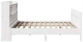 vidaXL Σκελετός Κρεβ. Χωρίς Στρώμα Λευκό 180x200 εκ Μασίφ Πεύκο
