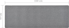vidaXL Χαλί Διάδρομος Σκούρο Γκρι 50 x 150 εκ.
