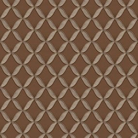 Ταπετσαρία τοίχου Fabric Touch Geometric Brown FT221226 53Χ1005