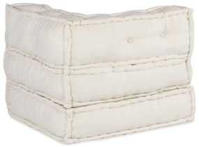 Modular Pouffe Cream 70x70x54 ύφασμα - Κρεμ