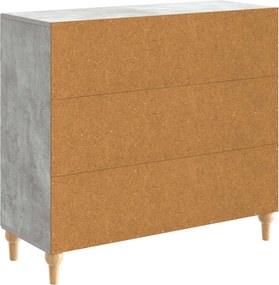 vidaXL Πλαϊνό γραφείο Γκρι Σκυροδέματος 89 x 34,5 x 80 εκ