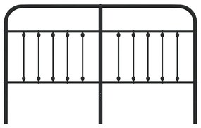 vidaXL Κεφαλάρι Μαύρο 180 εκ. Μεταλλικό