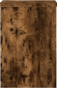 vidaXL Βάσεις Φυτών 2Τεμ. Καπνιστή Δρυς 25x25x35εκ. Επεξεργασμένο Ξύλο