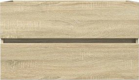 vidaXL Ντουλάπι Νιπτήρα Sonoma Δρυς 80 x 38,5 x 45 εκ. από Επεξ. Ξύλο