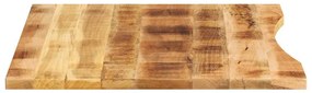 vidaXL Επιφάνεια Γραφείου Καμπύλη 110x80x2,5 εκ Μασίφ Ακατ. Μάνγκο