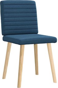 vidaXL Καρέκλες Τραπεζαρίας 2 τεμ. Μπλε Υφασμάτινες