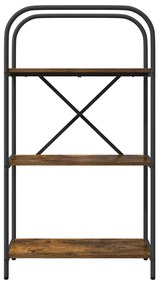 vidaXL Ράφι Βιβλίων Καπνιστή δρυς 60 x 30 x 109 εκ Επεξεργασμένο ξύλο