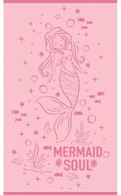 Πετσέτα Θαλάσσης Παιδική Ariel Pink Melinen Θαλάσσης 70x120cm 100% Βαμβάκι