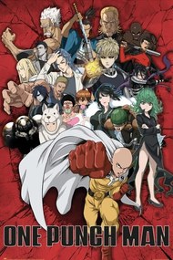 Αφίσα One Punch Man - Heroes, (61 x 91.5 cm)