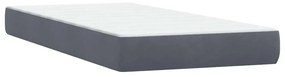 ΚΡΕΒΑΤΙ BOXSPRING ΜΕ ΣΤΡΩΜΑ ΣΚΟΥΡΟ ΓΚΡΙ 90X210 ΕΚ. ΒΕΛΟΥΔΙΝΟ 3318268