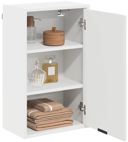 vidaXL Ντουλάπι Μπάνιου Λευκό 39 x 23.5 x 65 εκ. Επεξεργασμένο ξύλο