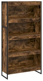 vidaXL Βιβλιοθήκη 2 pcs Καπνιστό Δρύς 80 x 30 x 155 εκ