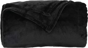 vidaXL Κουβέρτα Μαύρο 150 x 200 cm Μαλλί