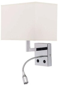 Φωτιστικό Τοίχου Hotel Led I 6800 Ecru Nowodvorski Metal, Fabric
