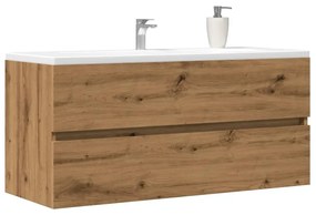 Ντουλάπι Νιπτήρα Αρτισιανή Δρυς 100x38,5x45 εκ. Επεξ. Ξύλο - Καφέ