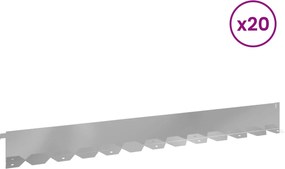vidaXL Περίγραμμα γκαζόν 20 τμχ. 102 x 10 x 4 εκ.