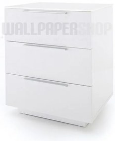 Κομοδίνο Λευκή Λάκα 50x60x40
