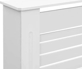 vidaXL Κάλυμμα Καλοριφέρ Λευκό 152 x 19 x 81,5 εκ. από MDF