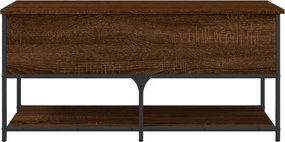 vidaXL Παγκάκι Αποθήκευσης Καφέ Δρυς 100x42,5x47 εκ. από Επεξ. Ξύλο