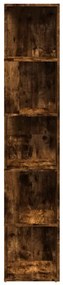 vidaXL Γωνιακό Έπιπλο Καπνιστή δρυς 33x33x164,5 εκ. από Επεξεργ. Ξύλο