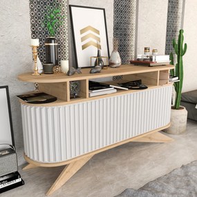 Μπουφές Δρυς / Λευκό PREZA 150x43x75