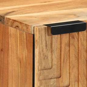 vidaXL Κρεμαστό Ντουλάπι Μπάνιου 38x33,5x48 εκ Μασίφ Ξύλο Ακακίας