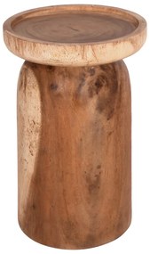 ΤΡΑΠΕΖΙ ΒΟΗΘΗΤΙΚΟ LOKI HM9899.11 ΜΑΣΙΦ ΞΥΛΟ SUAR ΣΕ ΦΥΣΙΚΟ Φ30x50Υεκ.