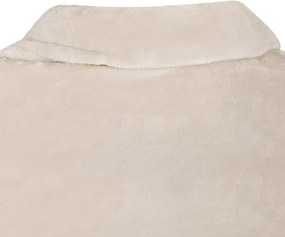 vidaXL Φούτερ-κουβέρτα Μπεζ F Φανέλα