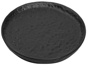 Πιάτο Γλυκού Στρογγυλό Lava NOL117K4 Φ20cm Κεραμικό Black Espiel Ceramic
