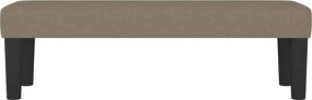 vidaXL Πάγκος Taupe 100x30x30 εκ. Υφασμάτινος