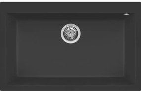 Νεροχύτης κουζίνας QUADRA 130 Nero 40 ELLECI 79x50cm