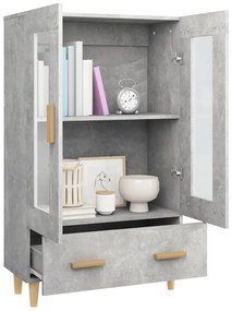 vidaXL Ντουλάπι Γκρι Σκυροδέματος 70x31x115 εκ. από Επεξεργασμένο Ξύλο