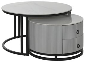 Τραπεζάκι Καφέ Home ESPRIT 80 x 80 x 45 cm