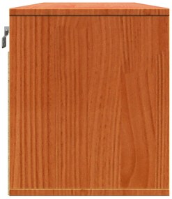 vidaXL Ντουλάπα Τοίχου Καφέ κεριού 100 x 30 x 35 εκ Μασίφ ξύλο πεύκου