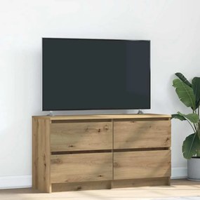 Έπιπλο Τηλεόρασης Artisian Δρυς 100x35x54 εκ Επεξεργασμένο Ξύλο - Καφέ