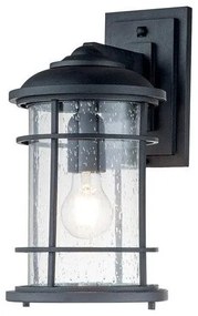 Φανάρι Απλίκα Φωτιστικό Τοίχου 1xE27 Μαύρο IP44 35cm Lighthouse FE-LIGHTHOUSE2-M-BLK Elstead Lighting-FE-LIGHTHOUSE2-M-BLK-Μα FE-LIGHTHOUSE2-M-BLK