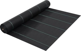 vidaXL Ύφασμα Εδαφοκάλυψης Μαύρο 2 x 10 μ. από Πολυπροπυλένιο